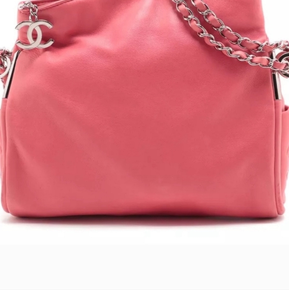 Rare Chanel coco mark lambskin chain shoulder bag - Picture 11 of 13